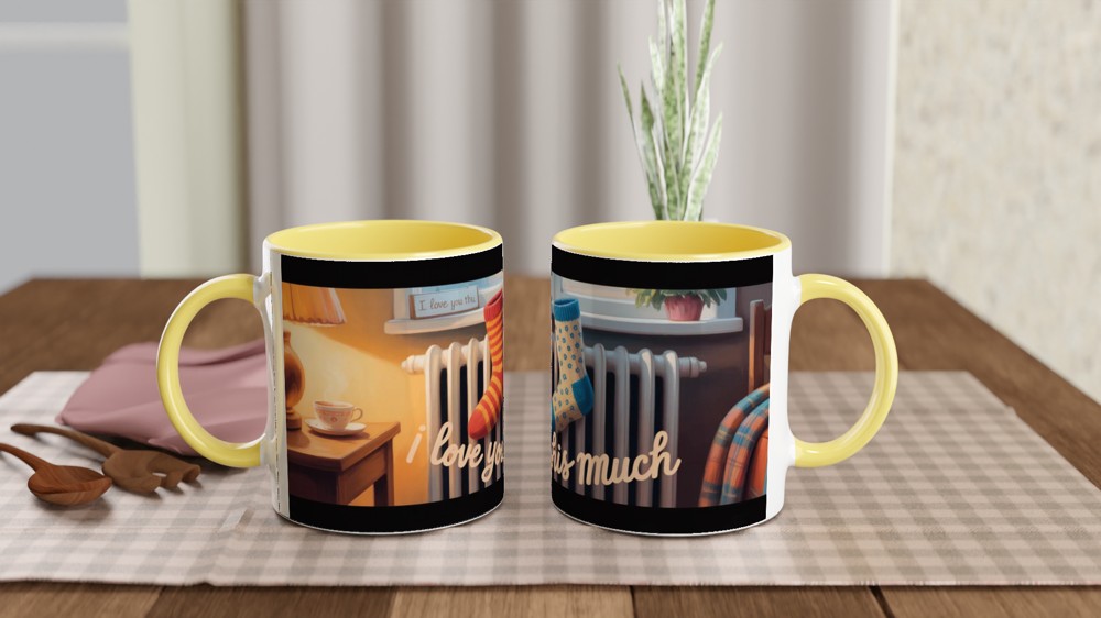I Love You This Much - Cosy Mismatched Socks Mug — view 8