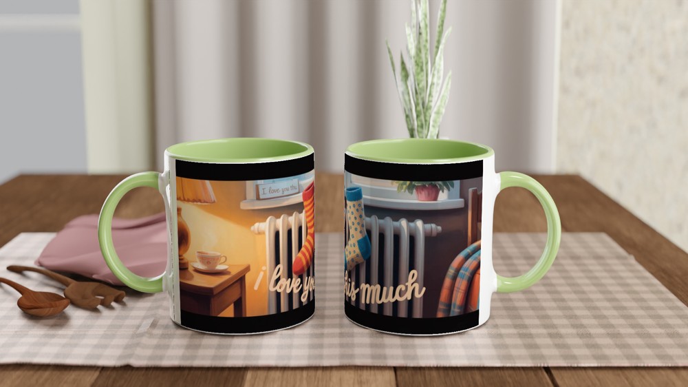 I Love You This Much - Cosy Mismatched Socks Mug — view 5