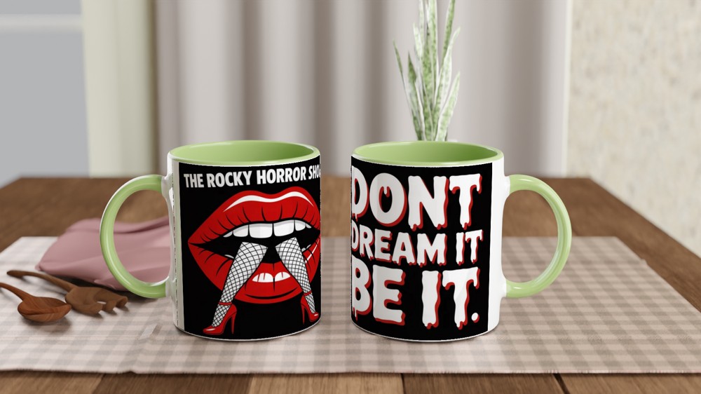 Rocky Horror Mug | 'Don't Dream It Be It' Quote | Musical Theatre Gift | Theatre Lover Present — view 5