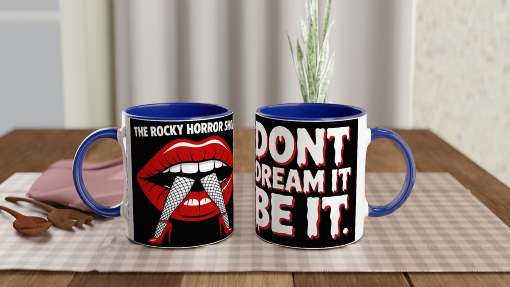 Rocky Horror Mug | 'Don't Dream It Be It' Quote | Musical Theatre Gift | Theatre Lover Present — view 4