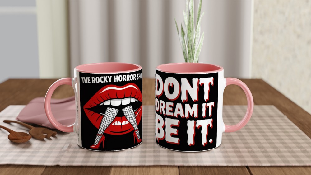 Rocky Horror Mug | 'Don't Dream It Be It' Quote | Musical Theatre Gift | Theatre Lover Present — view 6