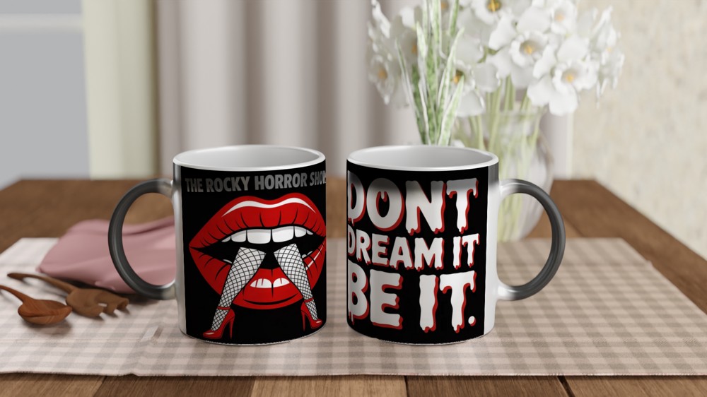 Rocky Horror Mug | 'Don't Dream It Be It' Quote | Musical Theatre Gift | Theatre Lover Present — view 3