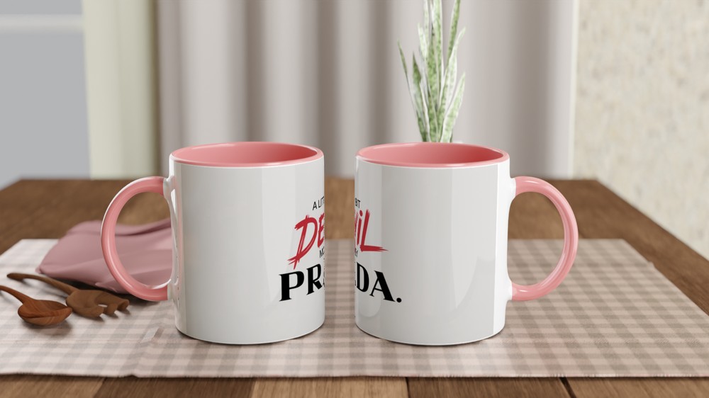 A Little Bit Devil Mostly Prada Fashion Quote Mug — view 6