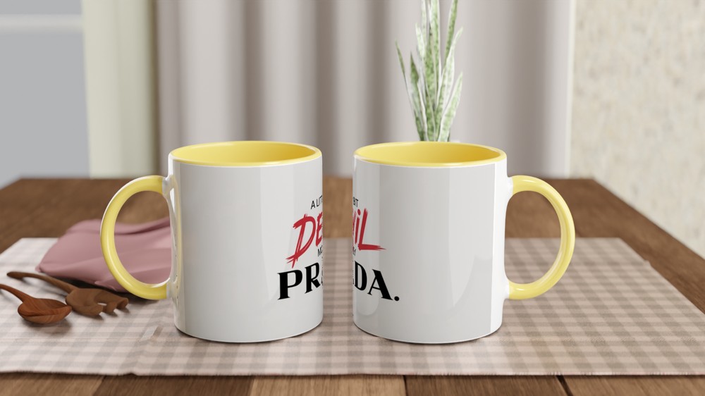A Little Bit Devil Mostly Prada Fashion Quote Mug — view 8