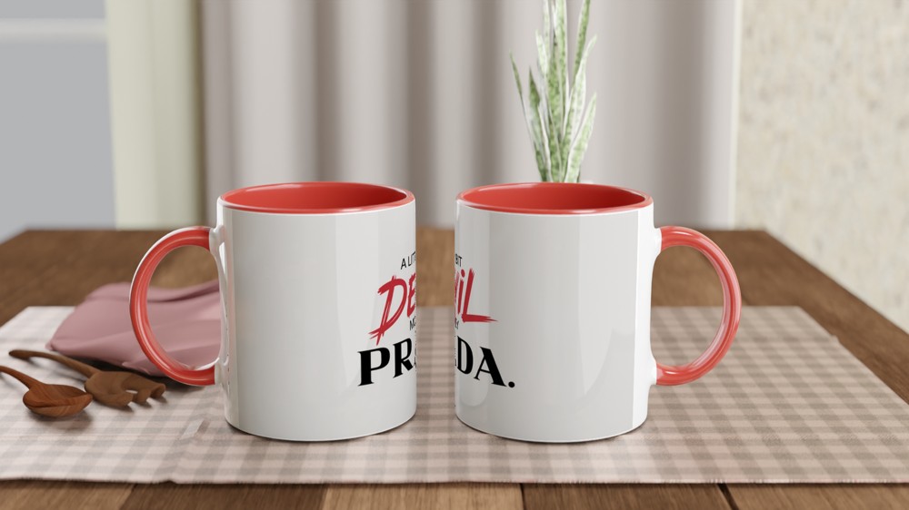 A Little Bit Devil Mostly Prada Fashion Quote Mug — view 7