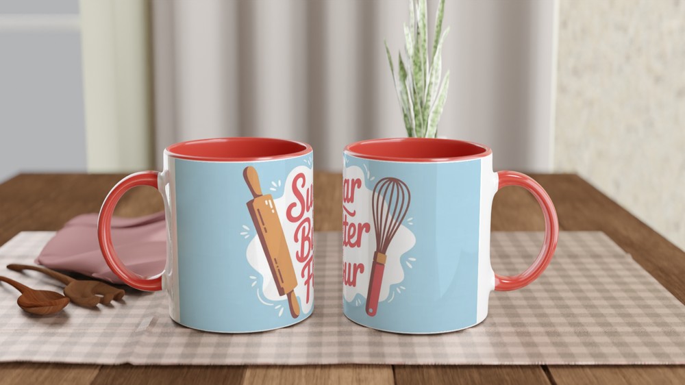 Waitress Musical Mug | Sugar Butter Flour Quote | Theatre Lover Gift | Baking Pie Mug for Best Friend — view 7
