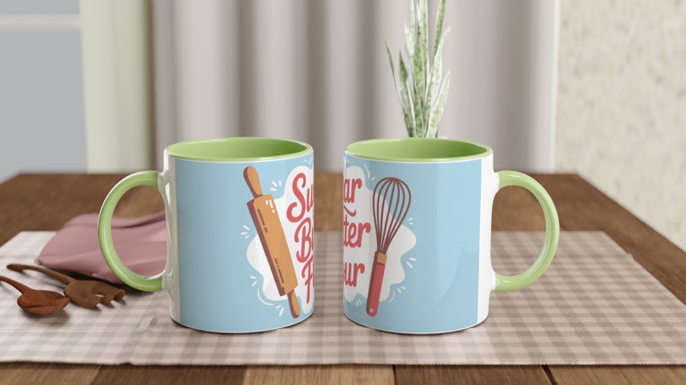 Waitress Musical Mug | Sugar Butter Flour Quote | Theatre Lover Gift | Baking Pie Mug for Best Friend — view 5