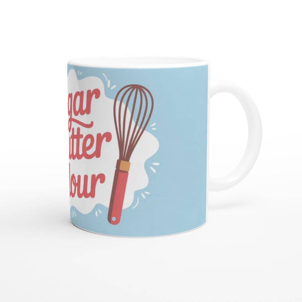 Waitress Musical Mug | Sugar Butter Flour Quote | Theatre Lover Gift | Baking Pie Mug for Best Friend — view 12