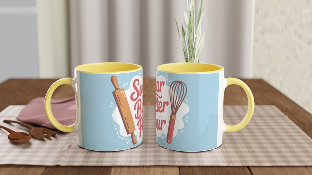 Waitress Musical Mug | Sugar Butter Flour Quote | Theatre Lover Gift | Baking Pie Mug for Best Friend — view 8