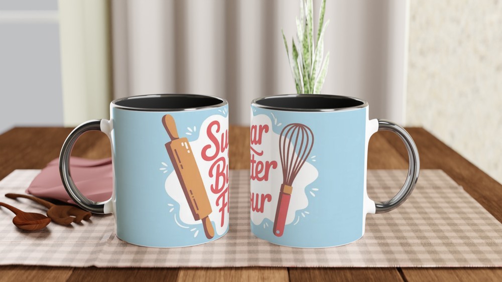 Waitress Musical Mug | Sugar Butter Flour Quote | Theatre Lover Gift | Baking Pie Mug for Best Friend — view 9