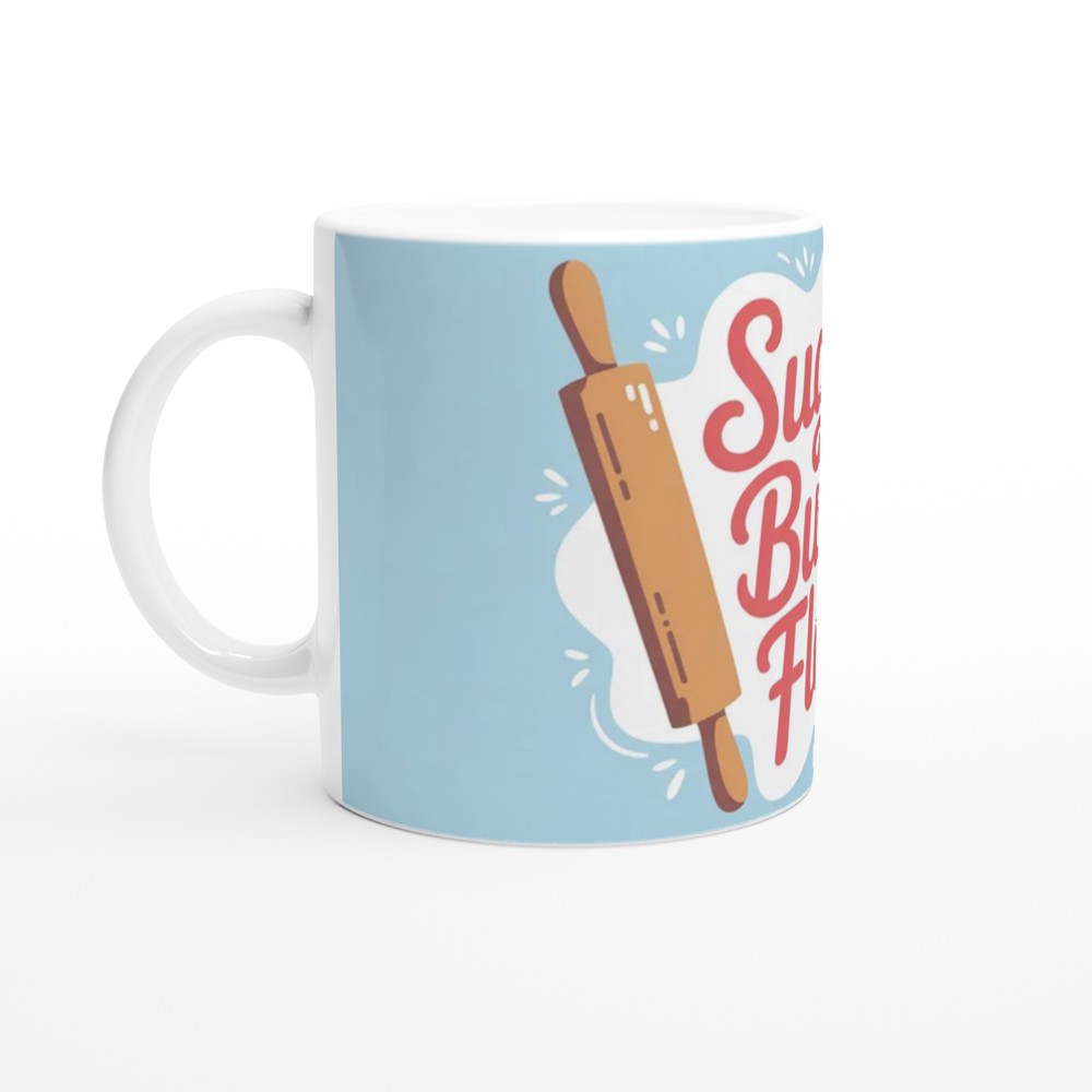 Waitress Musical Mug | Sugar Butter Flour Quote | Theatre Lover Gift | Baking Pie Mug for Best Friend — view 10