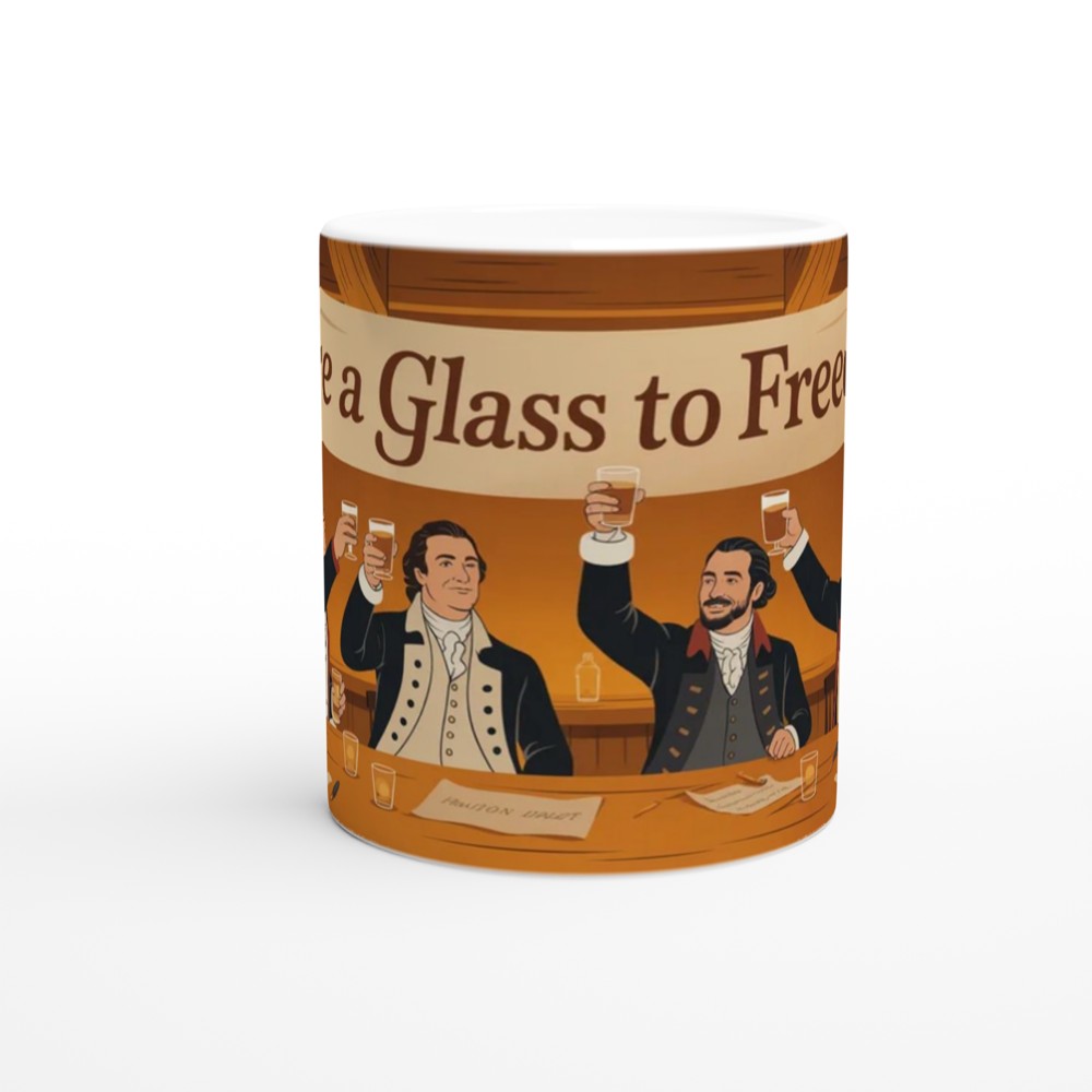 Raise a Glass to Freedom - Colonial Toast Mug — view 11
