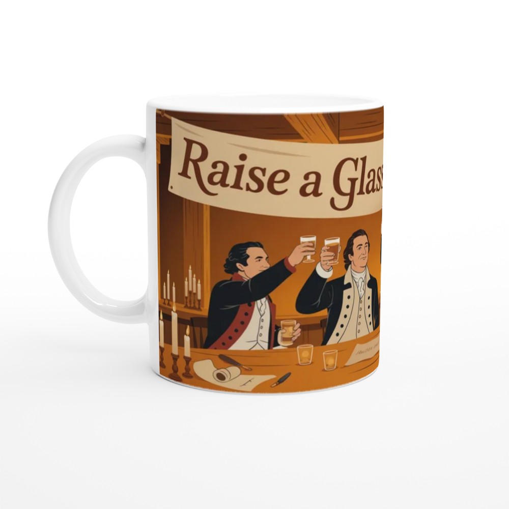 Raise a Glass to Freedom - Colonial Toast Mug — view 10