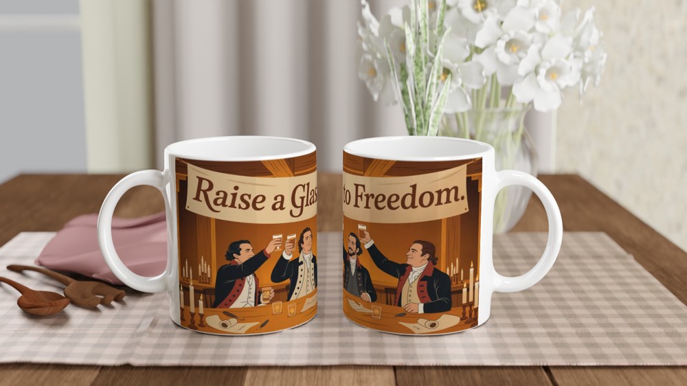 Raise a Glass to Freedom - Colonial Toast Mug