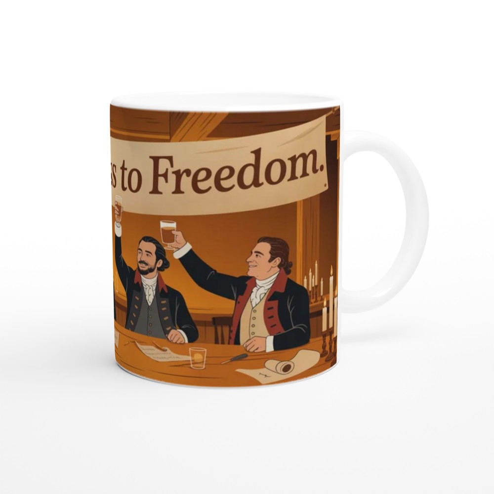 Raise a Glass to Freedom - Colonial Toast Mug — view 12