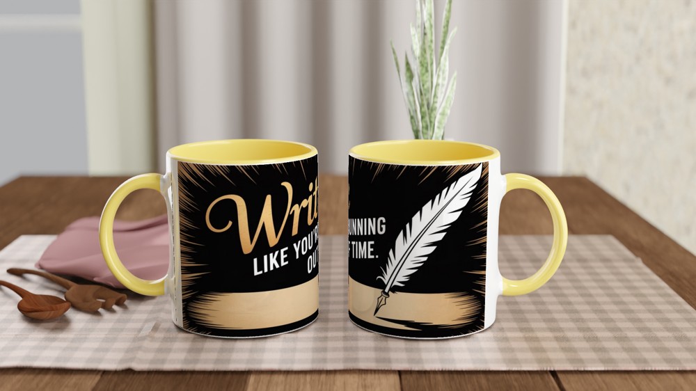 Hamilton Mug | 'Write Like You're Running Out of Time' | Musical Theatre Gift | Graduation Present — view 8