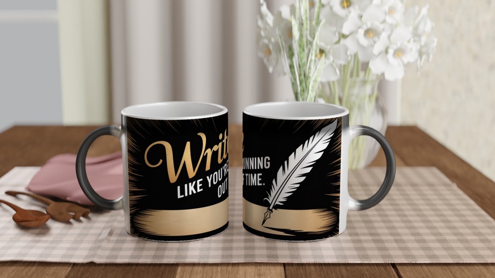Hamilton Mug | 'Write Like You're Running Out of Time' | Musical Theatre Gift | Graduation Present — view 3