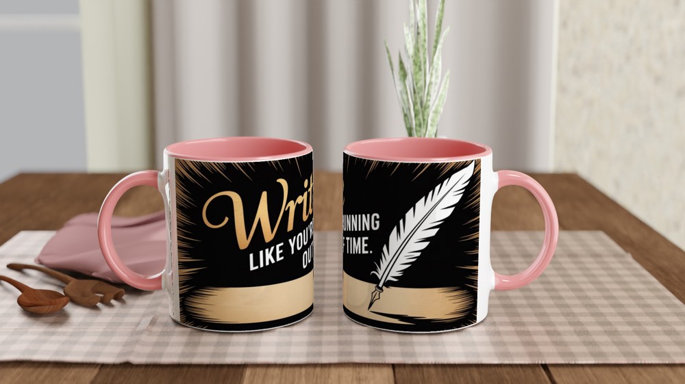 Hamilton Mug | 'Write Like You're Running Out of Time' | Musical Theatre Gift | Graduation Present — view 6