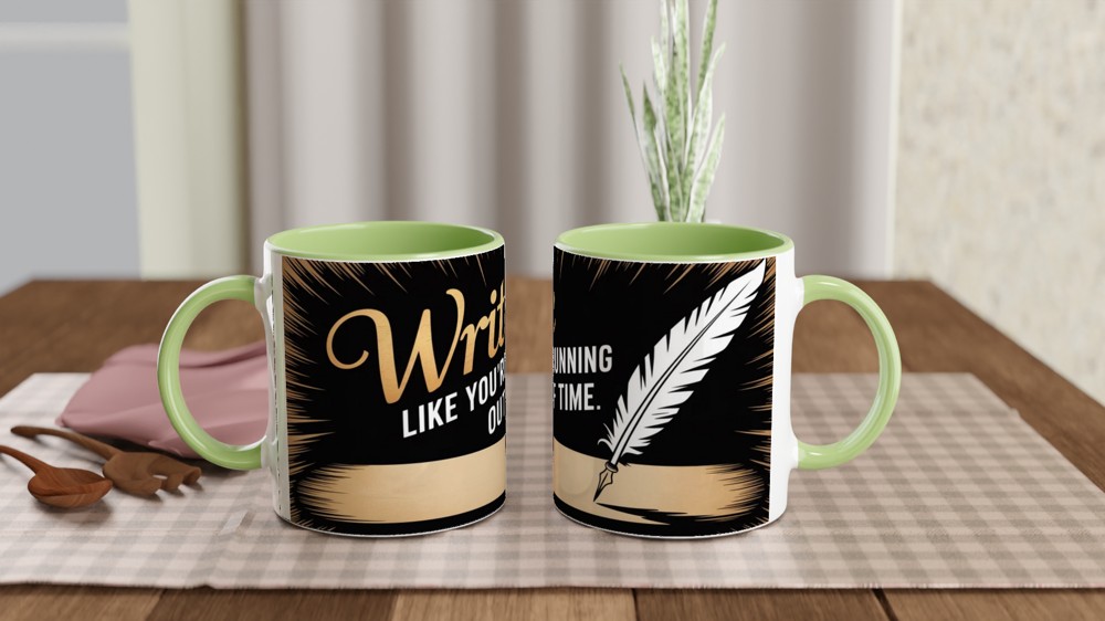 Hamilton Mug | 'Write Like You're Running Out of Time' | Musical Theatre Gift | Graduation Present — view 5