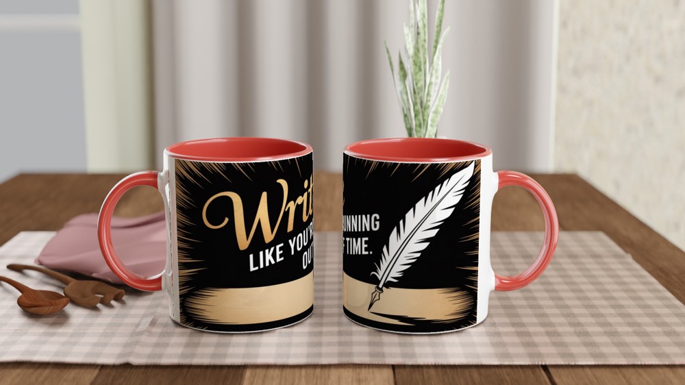 Hamilton Mug | 'Write Like You're Running Out of Time' | Musical Theatre Gift | Graduation Present — view 7