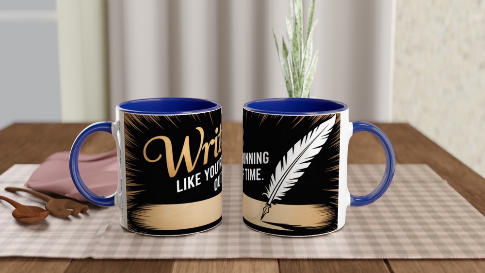 Hamilton Mug | 'Write Like You're Running Out of Time' | Musical Theatre Gift | Graduation Present — view 4