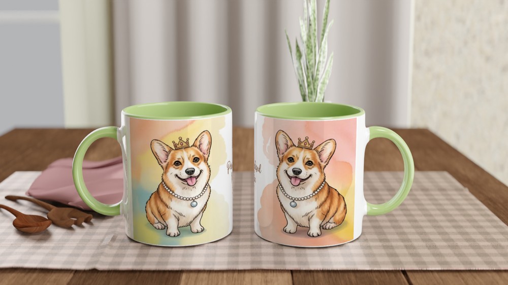 Personalised Royal Corgi Princess Mug — view 5