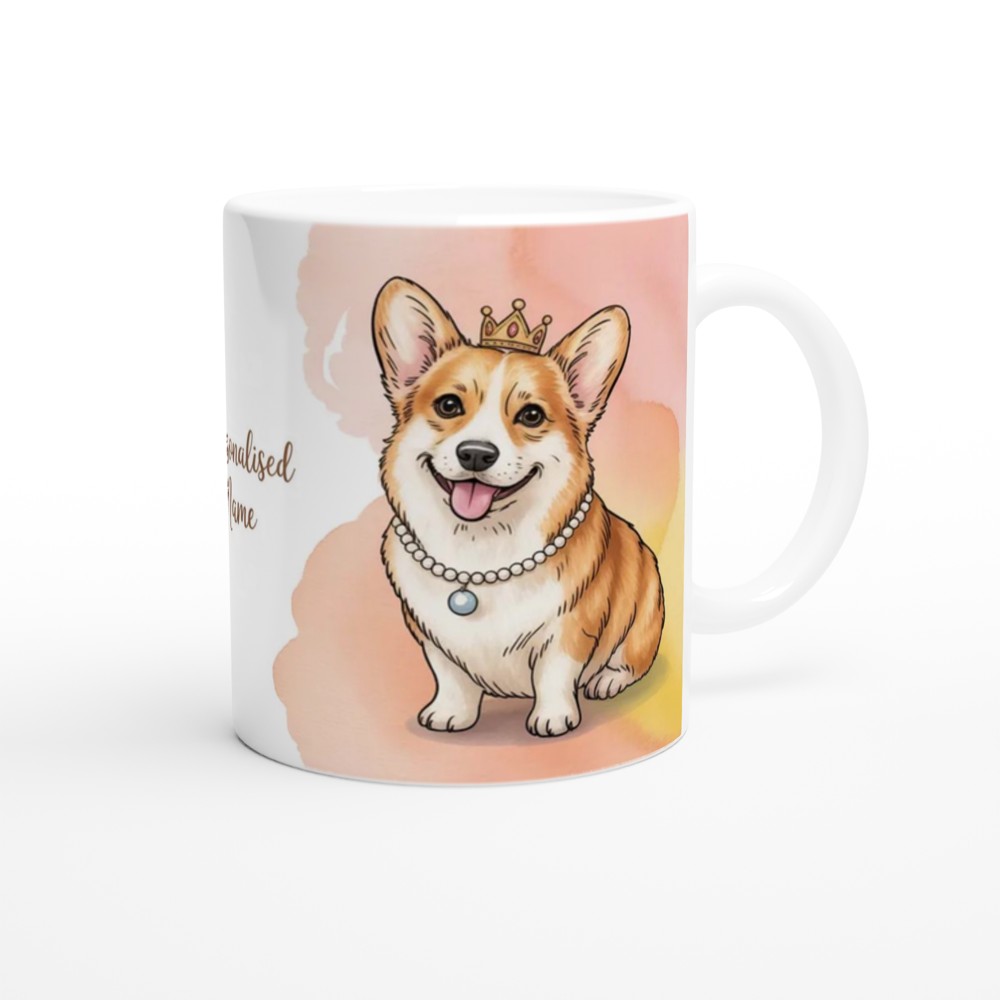 Personalised Royal Corgi Princess Mug — view 12