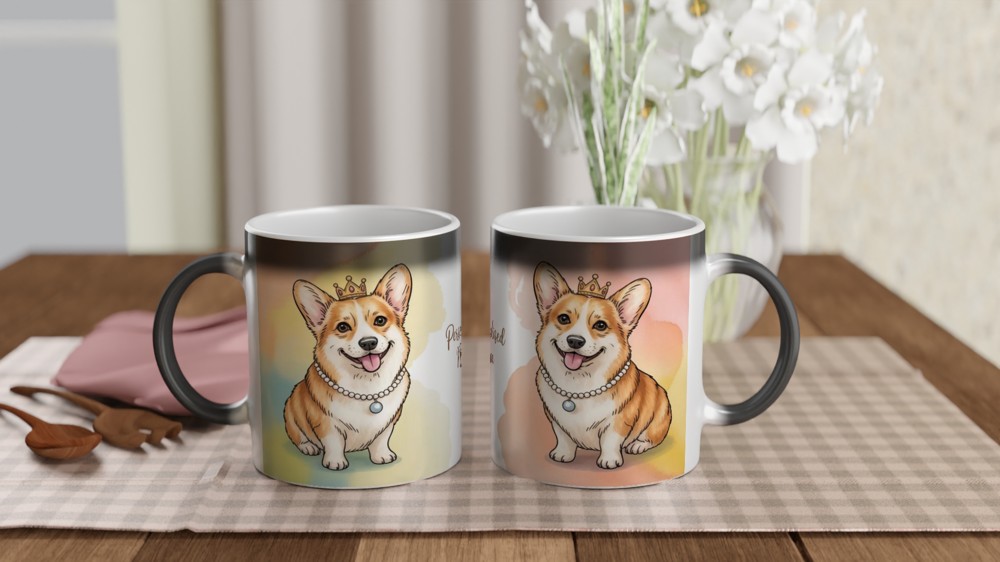 Personalised Royal Corgi Princess Mug — view 3