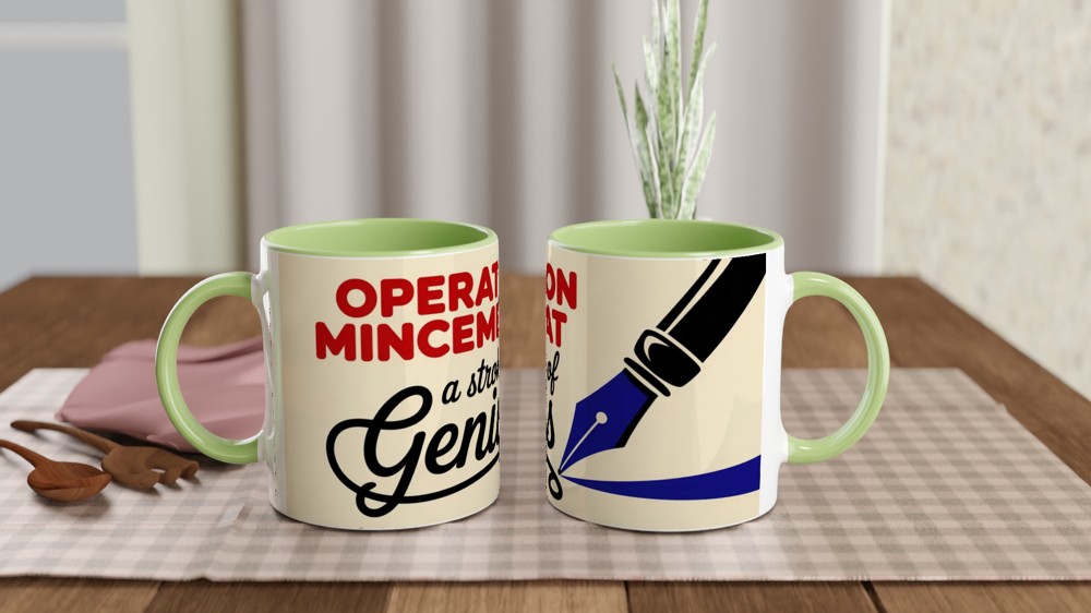Operation Mincemeat Mug | Stroke of Genius Theatre Gift | Musical Theatre Mug | West End Show Present — view 5