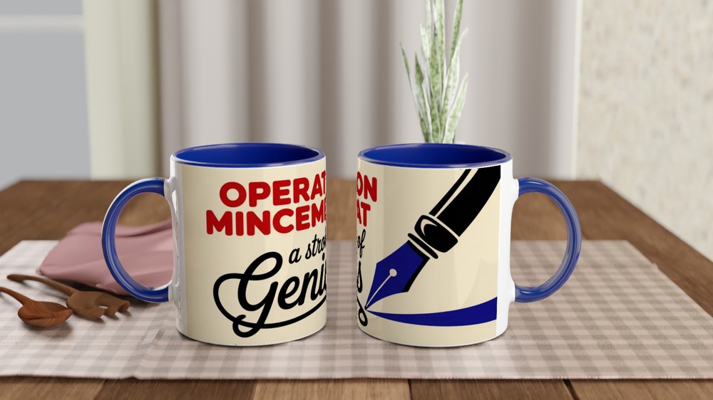 Operation Mincemeat Mug | Stroke of Genius Theatre Gift | Musical Theatre Mug | West End Show Present — view 4