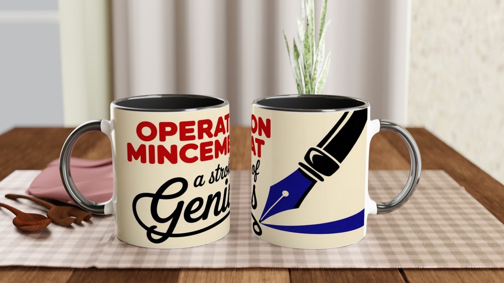 Operation Mincemeat Mug | Stroke of Genius Theatre Gift | Musical Theatre Mug | West End Show Present — view 9