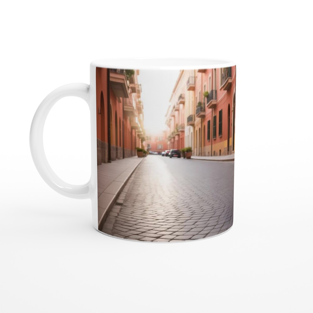 Vespa Mug | Vintage Italian Sunset Design | Retro Scooter Gift for Him or Her | Travel Lover Birthday Present — view 10