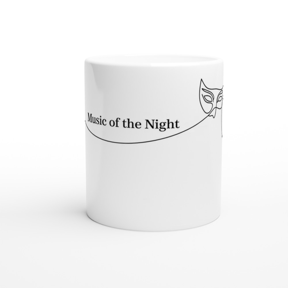 Music of the Night Mug | Phantom of the Opera Gift | Musical Theatre Present | Chandelier and Mask Ceramic Cup | Theatre Lover Gift — view 11