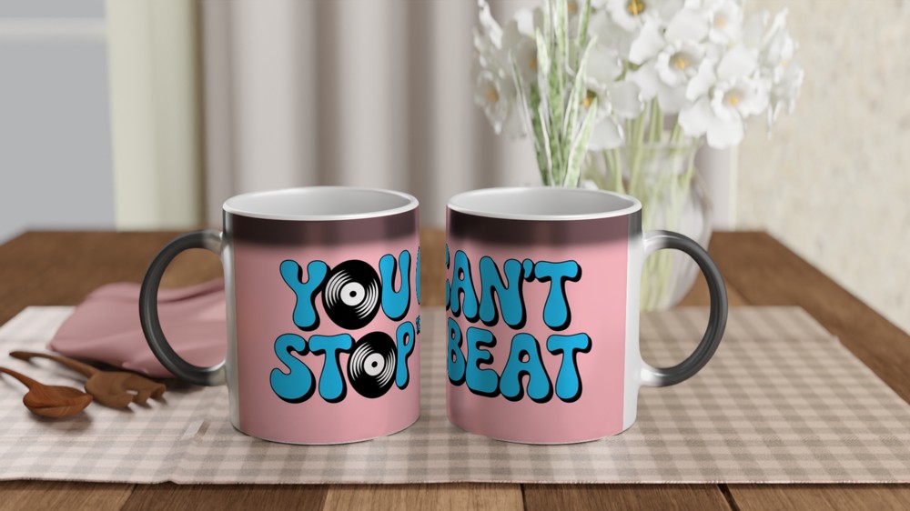 Hairspray Mug | You Can't Stop The Beat Quote | Musical Theatre Gift | Retro 60s Theatre Lover Present — view 3
