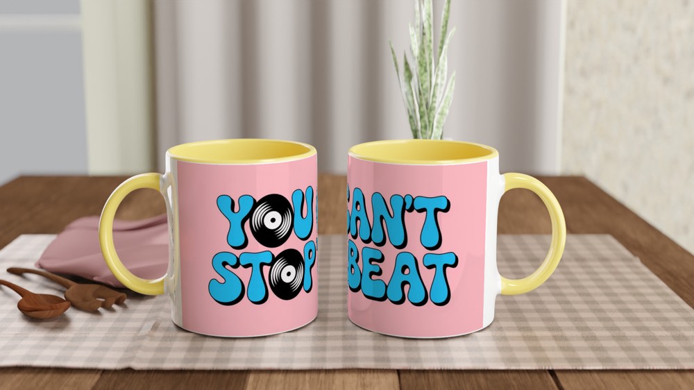 Hairspray Mug | You Can't Stop The Beat Quote | Musical Theatre Gift | Retro 60s Theatre Lover Present — view 8