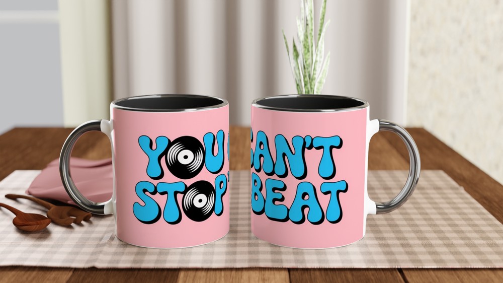 Hairspray Mug | You Can't Stop The Beat Quote | Musical Theatre Gift | Retro 60s Theatre Lover Present — view 9