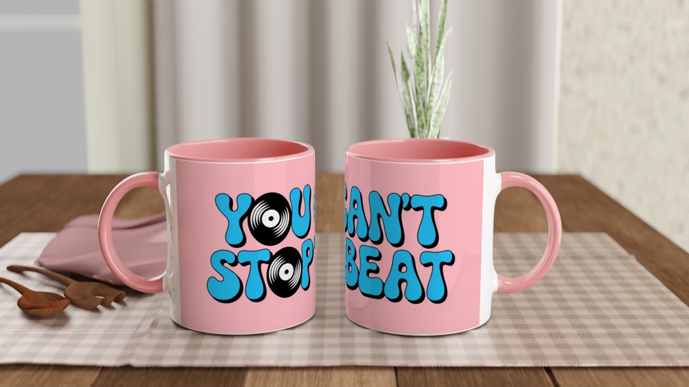 Hairspray Mug | You Can't Stop The Beat Quote | Musical Theatre Gift | Retro 60s Theatre Lover Present — view 6