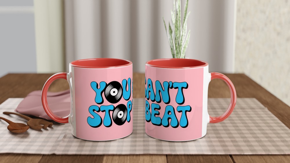 Hairspray Mug | You Can't Stop The Beat Quote | Musical Theatre Gift | Retro 60s Theatre Lover Present — view 7
