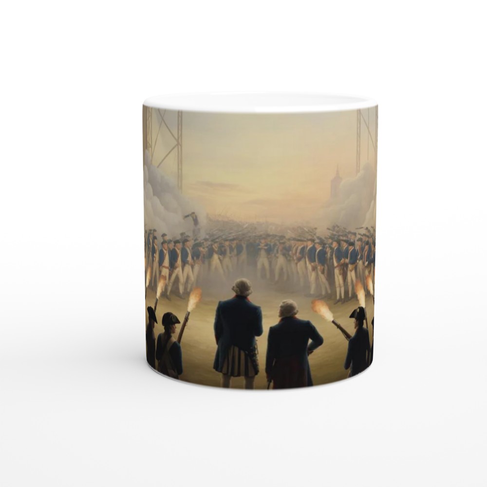 American Revolutionary War Battle Scene Mug — view 11