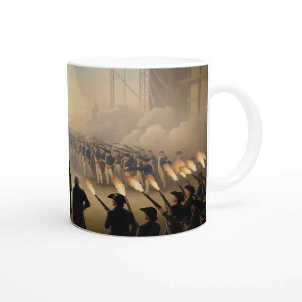 American Revolutionary War Battle Scene Mug — view 12