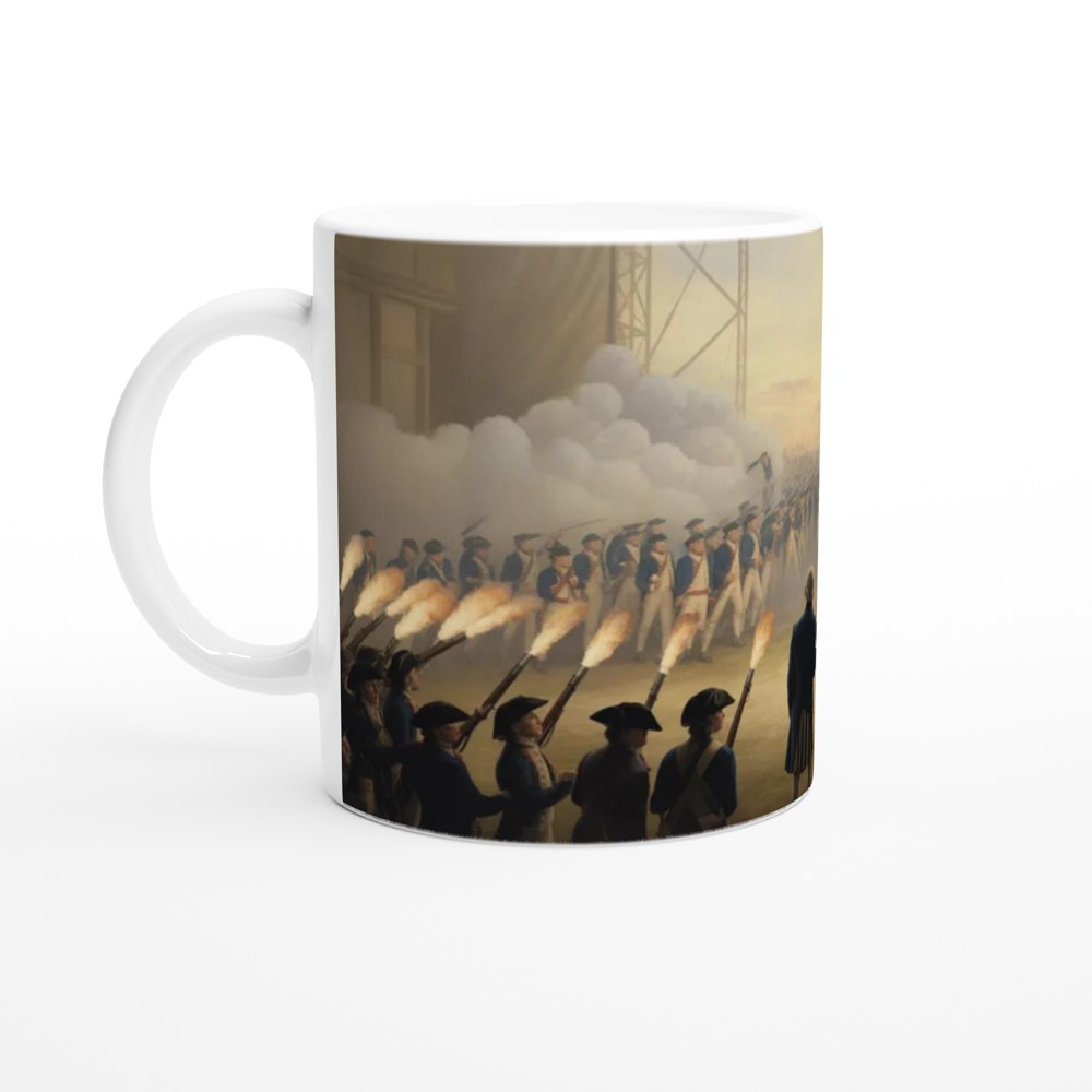 American Revolutionary War Battle Scene Mug — view 10