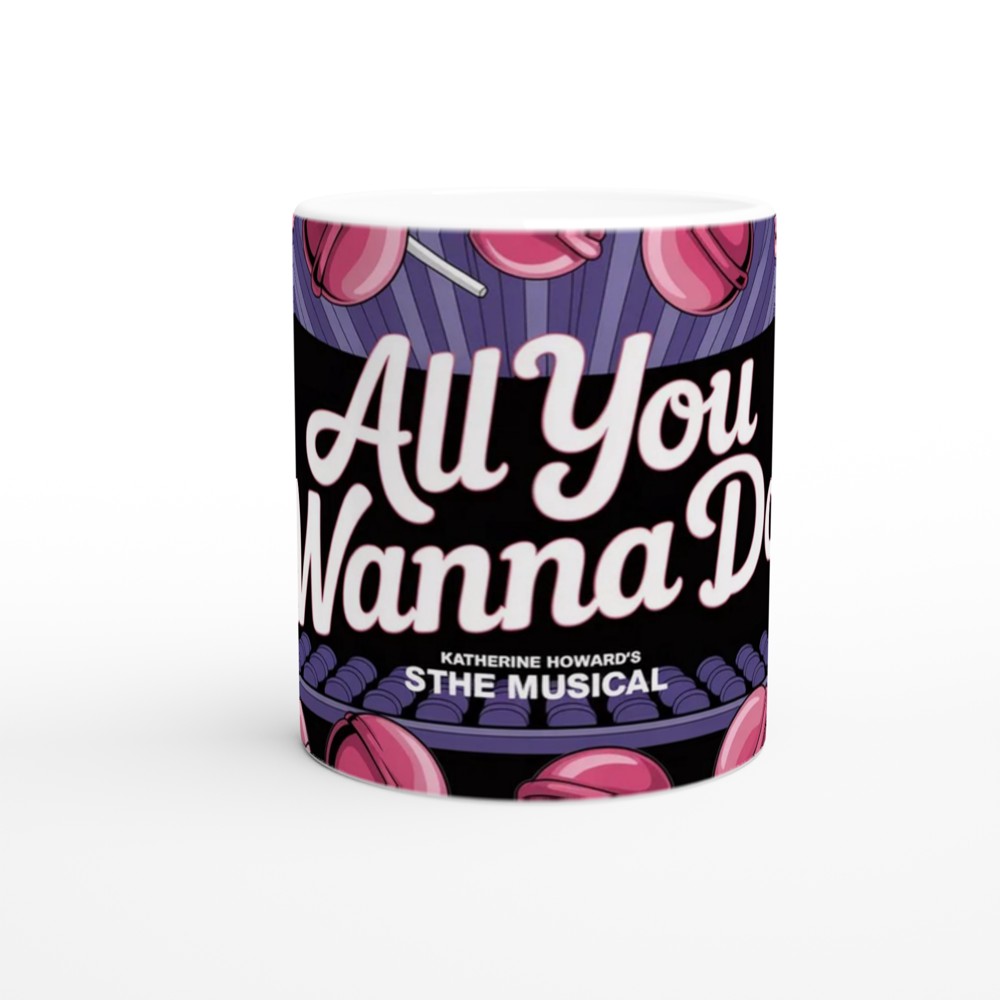 Six the Musical Mug | Katherine Howard Pink Lollipop Design | Musical Theatre Gift | West End Present for Her — view 11