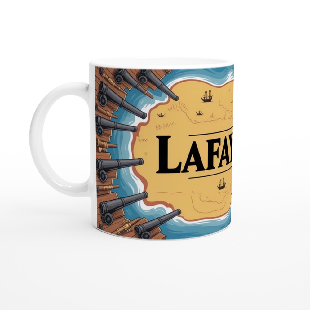 Hamilton Mug | Guns and Ships Lafayette Quote | Musical Theatre Gift | Theatre Lover Present — view 10