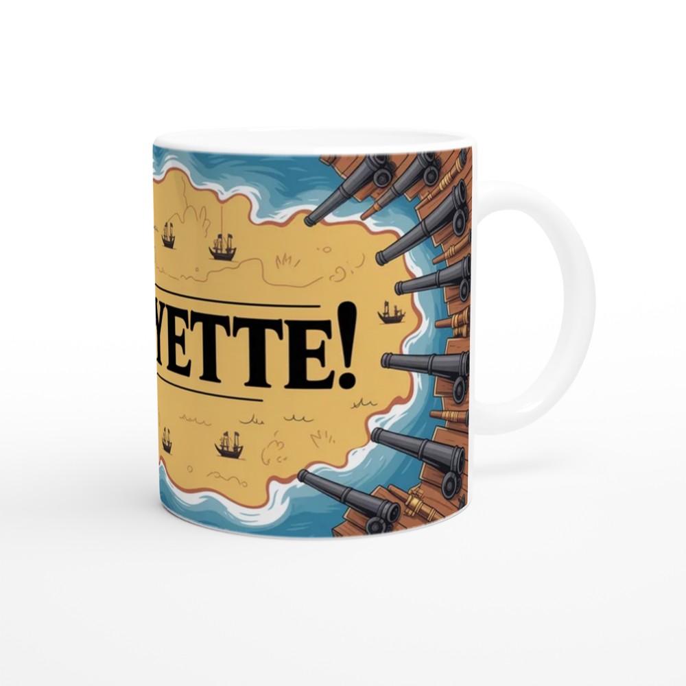 Hamilton Mug | Guns and Ships Lafayette Quote | Musical Theatre Gift | Theatre Lover Present — view 12