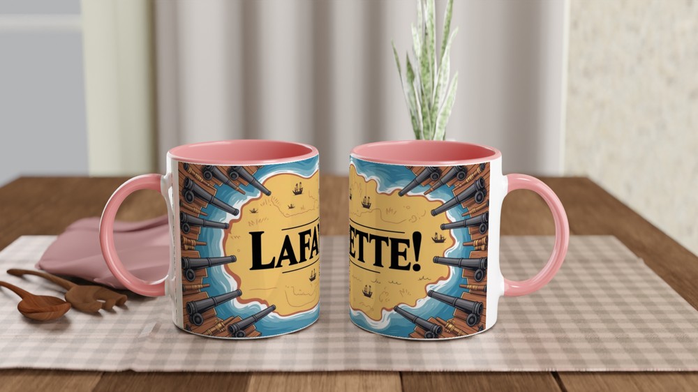 Hamilton Mug | Guns and Ships Lafayette Quote | Musical Theatre Gift | Theatre Lover Present — view 6