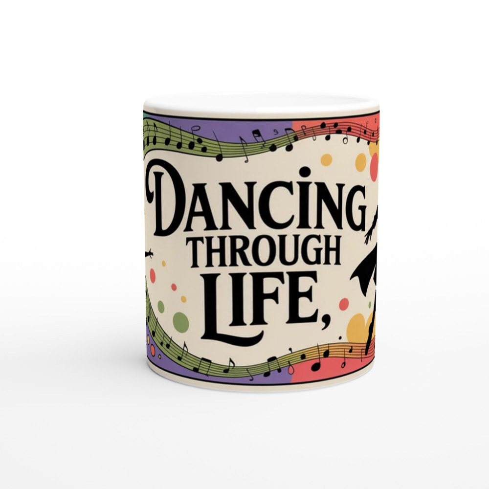 Wicked Dancing Through Life Mug | Musical Theatre Gift | Fiyero Quote Present | Green Musical Fan Gift — view 11