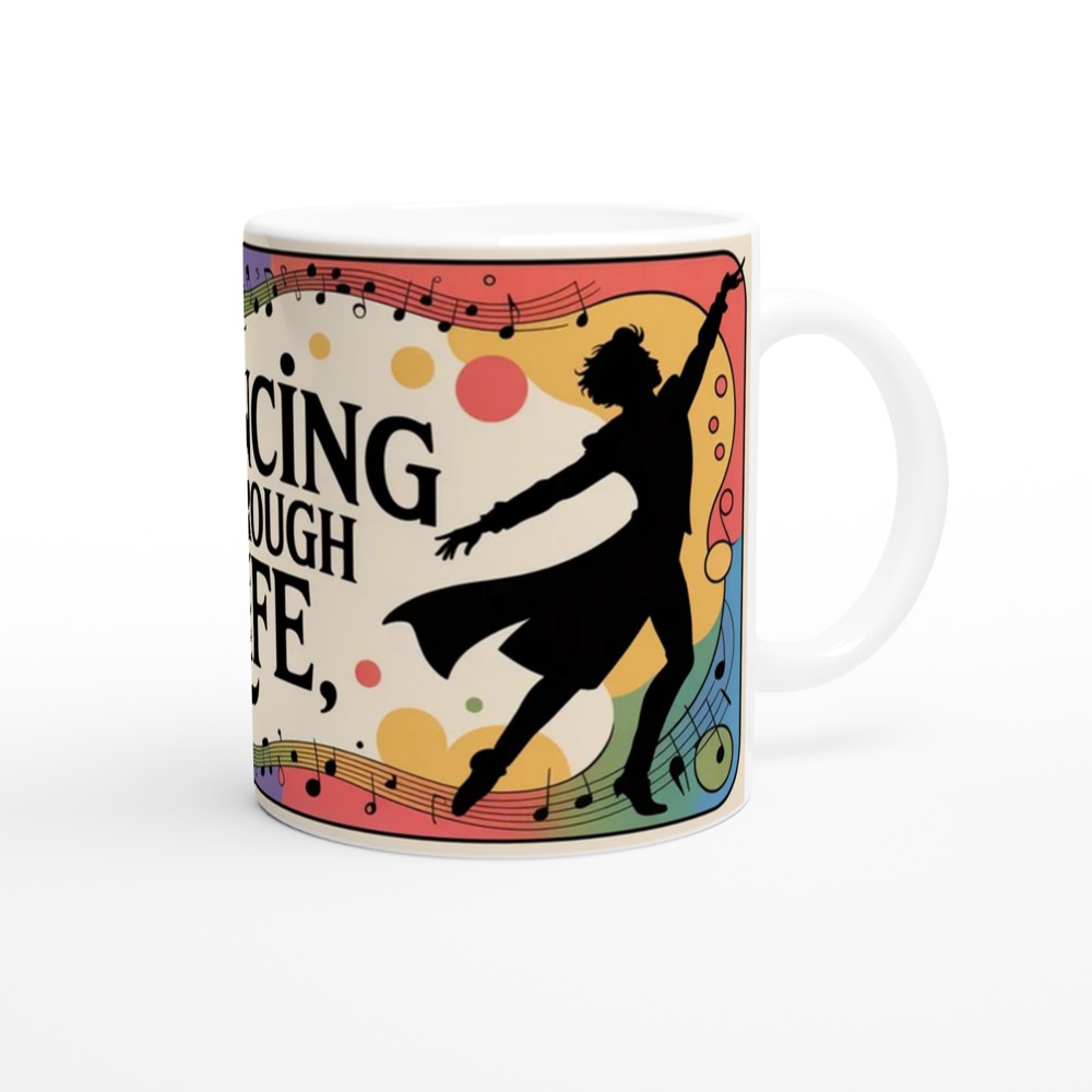 Wicked Dancing Through Life Mug | Musical Theatre Gift | Fiyero Quote Present | Green Musical Fan Gift — view 12