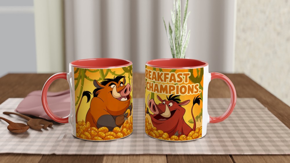 Breakfast of Champions Warthog Mug — view 7