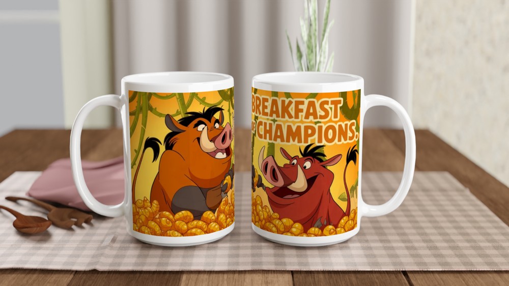 Breakfast of Champions Warthog Mug — view 2
