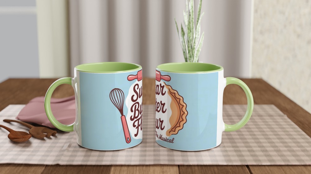 Sugar Butter Flour The Musical Baking Mug — view 5